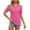 Hot Pink, variant on Womens Fashion Summer Tops 2025 Plus Size Print Tops Short Sleeve Out Blouse Funny Round Neck T-Shirt Tops