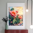 thumbnail image 2 of Diamond Art Kit for Adults, Cactus Blooms Sunset Watercolors Diamond Painting for Adults Beginners, DIY Diamond Art Painting Kits, 5D Diamond Painting Crafts for Home Decor 12x16 Frameless, 2 of 7