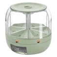 thumbnail image 2 of Candy Machine Dispenser,Valentine Candy Dispenser,Gift Mini Gumball Vending Machine Grain Dispenser with Lid Automatic Snack Jelly Bean Holder Plastic Jar Container with Lid(Light Green), 2 of 9