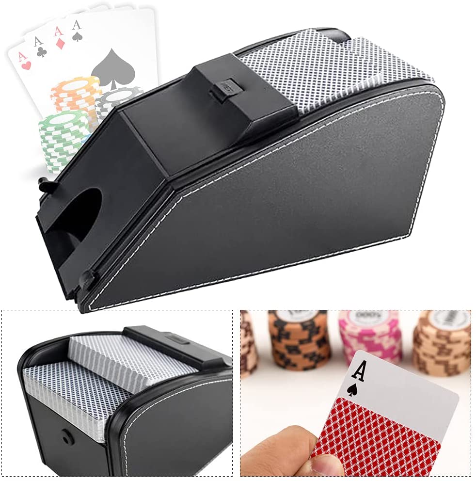 FETCOI Card Shuffler Machine Black Automatic Card Shuffler Machine Fast