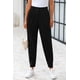 thumbnail image 2 of Pantalones PRETTYGARDEN 2025 de tiro alto, largo al tobillo, negros XS, 2 of 9