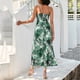 thumbnail image 4 of Puntoco Vestidos Mujer Verano Moda Mujer Verano Impreso Sin Mangas Camis V-Cuello Sin Espalda Vestido Casual, 4 of 4