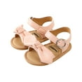 thumbnail image 4 of IROINNID Infant's First Walker Shoes Girls PU Non-slip Sole Buckle Sandals, Size 0-18M, 4 of 8