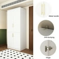 thumbnail image 2 of WIAWG Armoire à Vêtements à 2 Portes de 74,5 Po H avec Tringle, 2 of 12