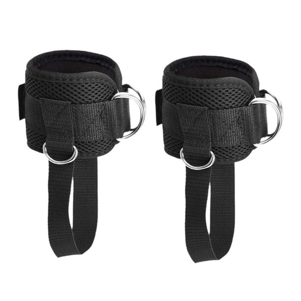 Correas de tobillo 2x para máquina de cable con correas de pedal con correa de tobillo liviana Estrátido de entrenamiento para ejercicio de interiores
