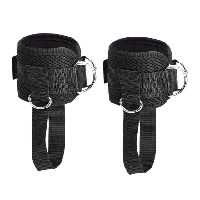 2x correas de tobillo puestos para el anillo de soporte d de apoyo con bandas de pedal de entradas para los hombres del gimnasio de la parte inferior
