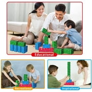 Exercise N Play Jumbo Blocks Set Durability 3 to 6 Years Extra-Thick Cardboard, 40 Pieces