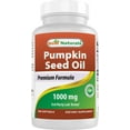 thumbnail image 3 of (3 pack) Best Naturals Pumpkin Seed Oil Softgels, 1000 Mg, 180 Ct, 3 of 11
