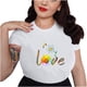 thumbnail image 1 of Blusa informal de manga corta con cuello redondo y estampado de verano a la moda para mujer Pompotops  hkajfhjk468939, 1 of 5