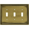 Brainerd Beaded Triple Switch Wall Plate, Available in Multiple Colors