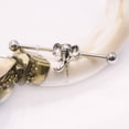 thumbnail image 2 of 2 Lucky Elephant 14ga Industrial Barbells with CZ Gem, 2 of 9