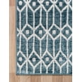 thumbnail image 6 of Unique Loom Matrix Trellis Collection Area Rug - Diamonds (2' 11" x 19' 8" Runner Blue/Light Blue), 6 of 9