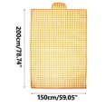 thumbnail image 2 of VOTRUDI Outdoor Beach Mat Picnic Blankets Large - Portable Foldable Damp-Proof 78.74" x 55.12" Picnic Blanket for Beach Camping and Hiking,78.74"x55.12",Yellow, 2 of 4
