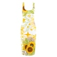 thumbnail image 5 of Vestido ajustado sin mangas con hombros descubiertos estampado Sexy informal de verano a la moda para mujer Pompotops ghjkhdj5291, 5 of 5