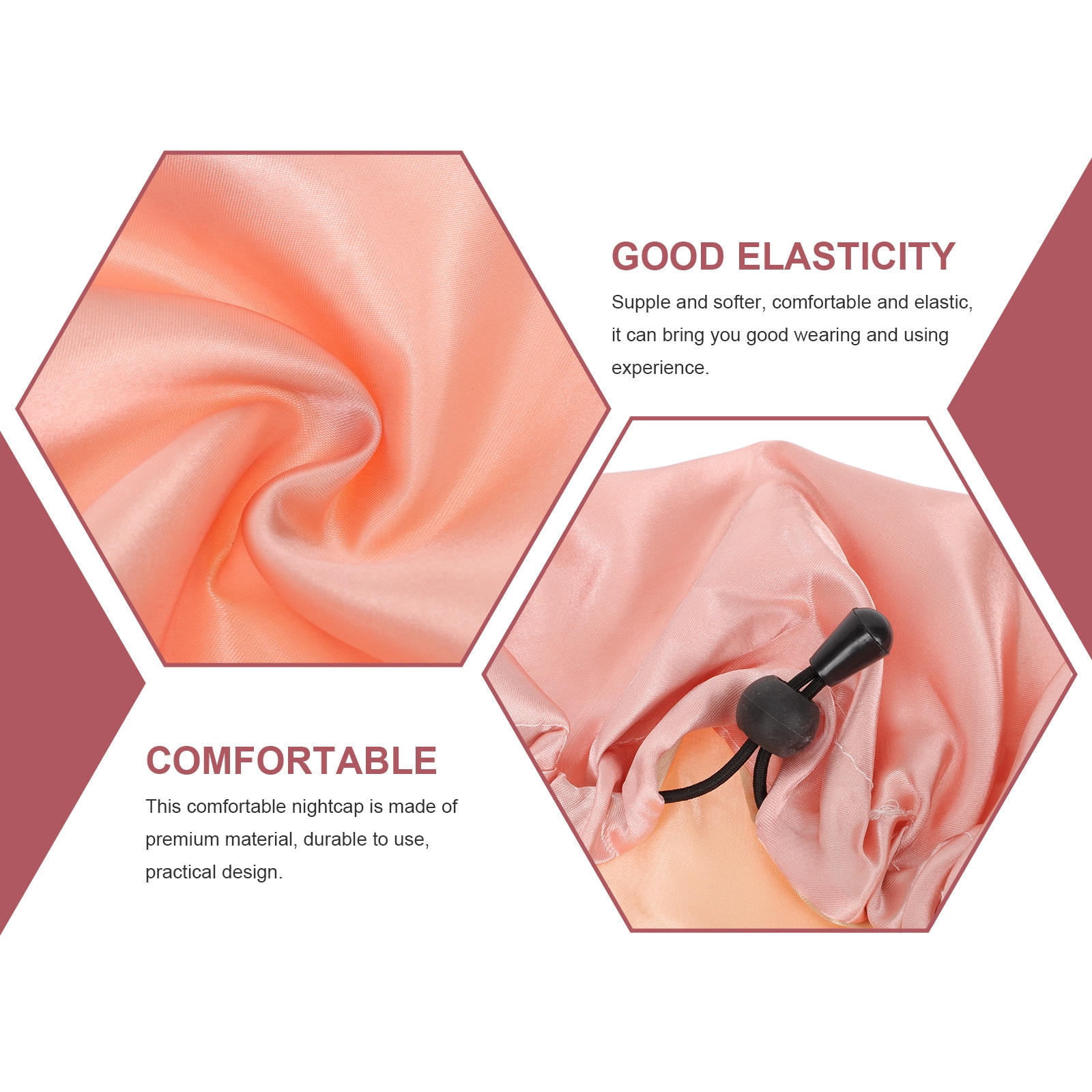 WHAMVOX  2 Pcs Sleep Hats for Women Sleeping Satin Bonnet Miss Women's