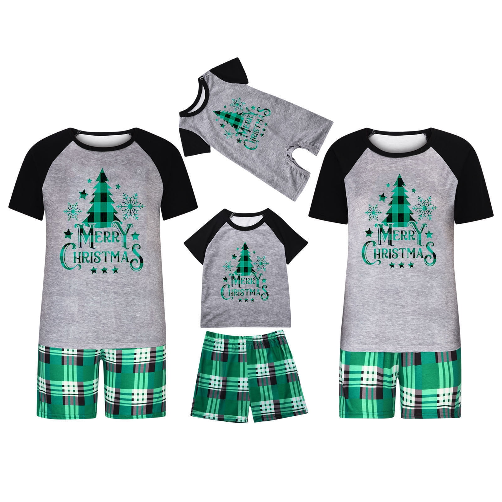 Matching short sleeve christmas pajamas sale