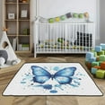 thumbnail image 3 of WOBOGO Blue Butterfly Baby Playmats Extra Large Waterproof Rollable Activity Pads for Toddlers 50×50inch, 3 of 7