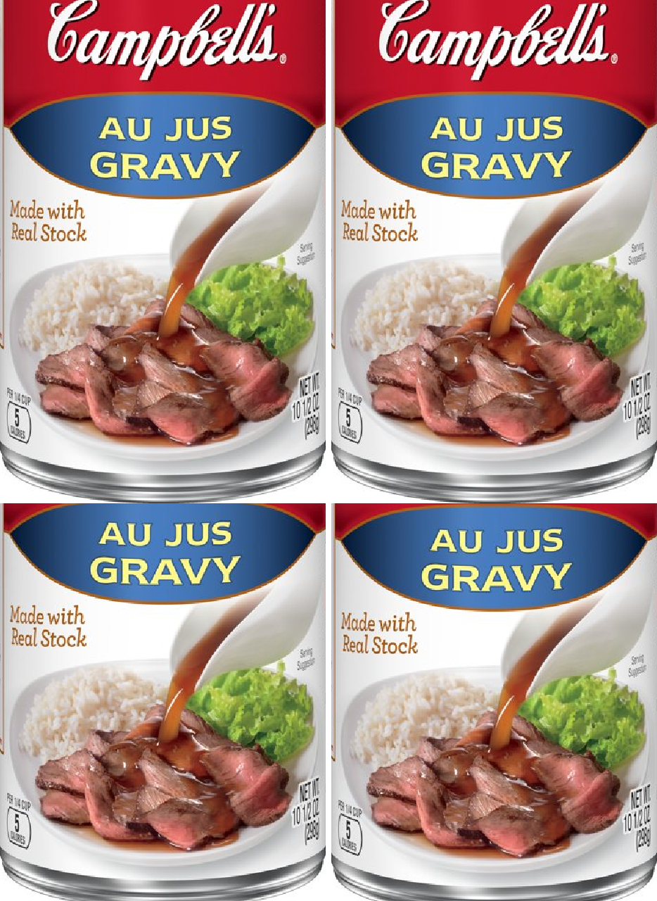 Campbell's Gravy, Au Jus, 10.5 oz. Can pack of 4