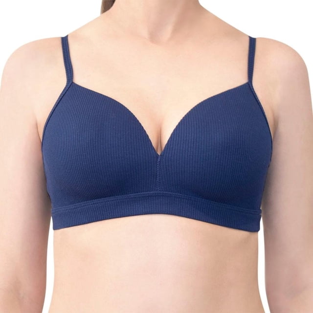 Brasier Marel Talla 38B Algodón Rib Marino