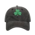 thumbnail image 3 of Migroa Washed Cotton Dad Hat, St. Patrick's Day Baseball Cap for Casual Irish Pride, Everyday Wear Black Universal Fit, 3 of 6