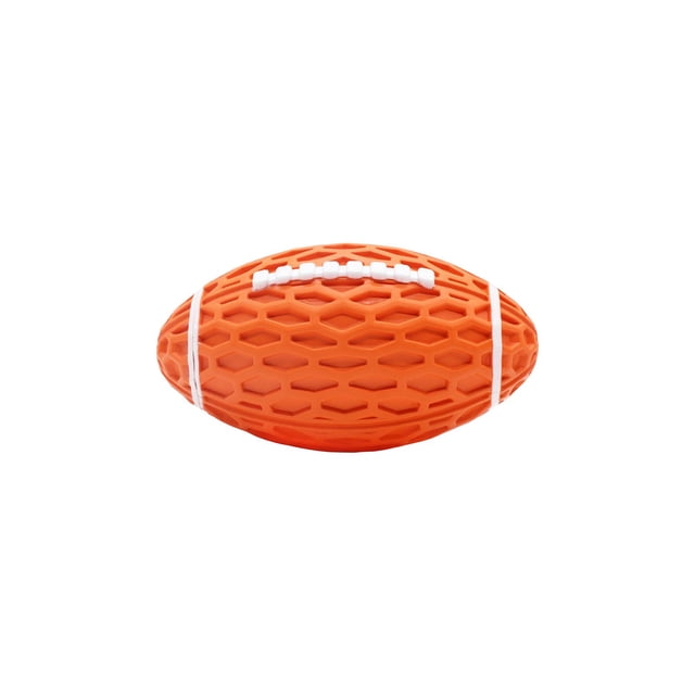 Pelotas de juguete para perros, pelota interactiva, rugby, juguetes chirriantes para mascotas, pelotas para masticar perros Naranja Pequeño Yuyangstore pelota chirriante