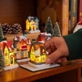 thumbnail image 5 of Christmas Lighted Toy Shop Building Tabletop Decoration, Snow-Covered Painted Resin, Single Piece, 5 of 5