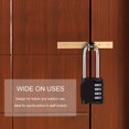 thumbnail image 3 of Combination Padlock, [2.6 inch Long Shackle] [3 Pack] Diyife 4 Digit Locker Lock Weatherproof Lock, 3 of 7