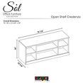 thumbnail image 2 of Sol Series Credenza 70"W x 24"D  Open Storage Cabinet With Shelves, 2 of 6