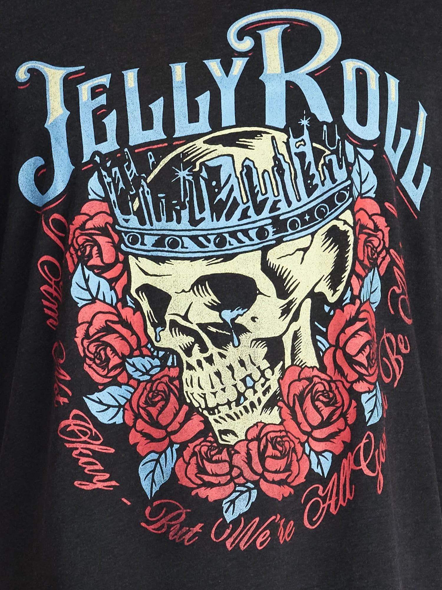 Jelly Roll Men's and Big Men's Boxy Fit Graphic Tee, Sizes XS-5XL