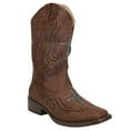 thumbnail image 2 of Roper Womens Faith Rhinestone Square Toe Cowboy  Mid Calf Boots, 2 of 5