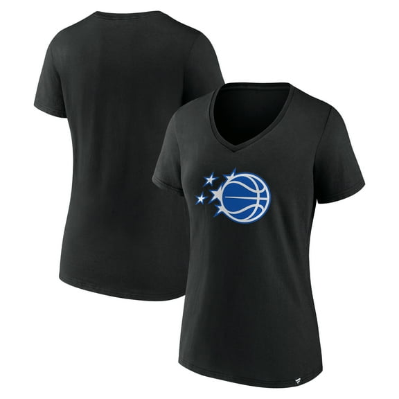 Women's Black Orlando Magic Essential V-Neck T-Shirt