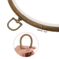 thumbnail image 3 of Bordado Aro Marco Unique Bargains 10 Pulgadas Redondo Imitado Madera Paquete de 2, 3 of 5
