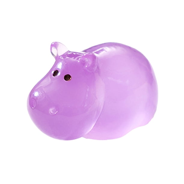Adorable adorno luminoso de hipopótamo para el hogar, perfecto para niños y adultos.