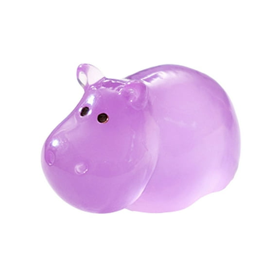 Luminous Mini Resin Animals Glow in The Dark Small Tiny Resin Figurines Garden Miniature Figures for Crafts Micro Landscape Decoration Fairy Garden Accessories Home Decor, 2.9CM