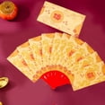 thumbnail image 4 of 2025 New Year Red Envelope Folding Fan Cartoon Fan Envelope Lucky Money Year Slots Trendy, 4 of 8