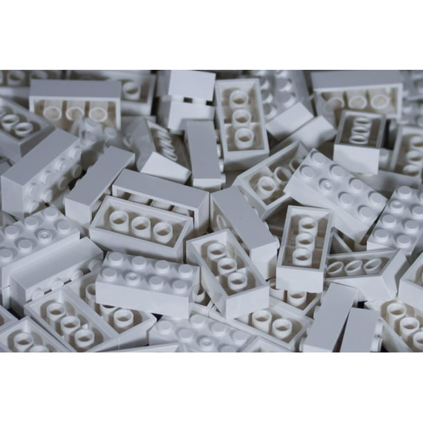 IMEX 2x4 Stud Interlocking Building Bricks White 100 Pack Compatible