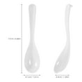 thumbnail image 2 of COMPUKAS Set of 4 White Plastic Cooking Spoons with Elegant Design, Kitchen Utensils for Home Cooking, 2 of 8
