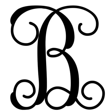 Custom Decor Initial It - B Vine Monogram - 12.5 in #1941 Custom Decor Initial It - B Vine Monogram - 12.5 in #1941