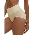 thumbnail image 4 of REFINED ATTIRE Women's High Waist Tummy Slimming Elastic Waistband Briefs Hi-Cut Breathable Butt Lifter Underwear S Beige, 4 of 4