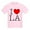 Light Pink, variant on CafePress - I Heart L.A. Kids Light T Shirt - Light T-Shirt Kids XS-XL