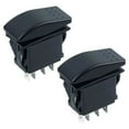 thumbnail image 1 of Interrupteur LED Bleu 3 Voies Marche/arrêt Instantané 2 Pcs pour Bateau DPDT Interrupteur LED, 1 of 4