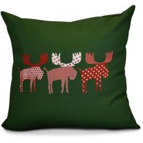 Simply Daisy 16" x 16" Merry Moose Animal Print Pillow