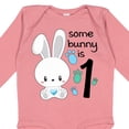 thumbnail image 4 of Inktastic Somebunny is One- First Birthday Bunny Boys or Girls Long Sleeve Baby Bodysuit, 4 of 5