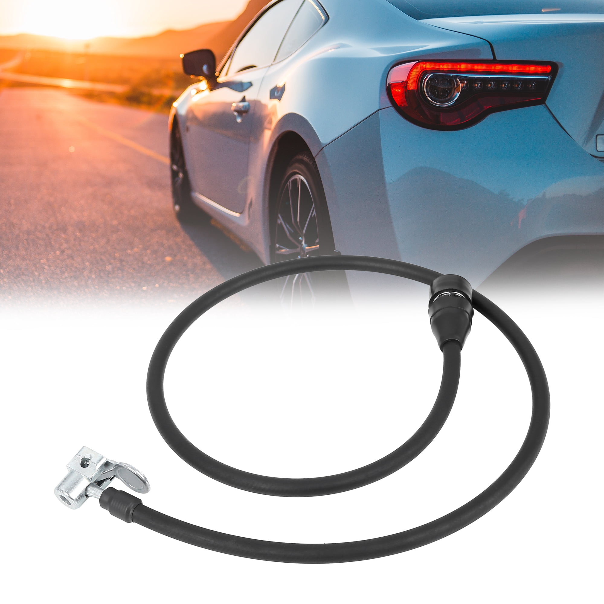 Unique Bargains 39.37" Tire Chuck Inflator Pump Hose Adapter for Car Bike