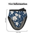 thumbnail image 4 of Lilies Flowers Navy Blue Oven Mitts Heat Resistant - Soft Lining Silicone Mini Oven Mitts with HangingLoop, Kitchen Oven Gloves Heat Resistant 500℉ for Cooking Baking Microwave, 4 of 7