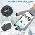 thumbnail image 4 of Knit thermal gloves, wool non-slip touch screen gloves, 4 of 5