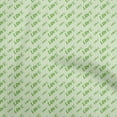 thumbnail image 1 of oneOone Polyester Spandex Green Fabric Writing Font Fabric For Sewing Printed Craft Fabric By The Yard 56 Inch Wide, 1 of 4