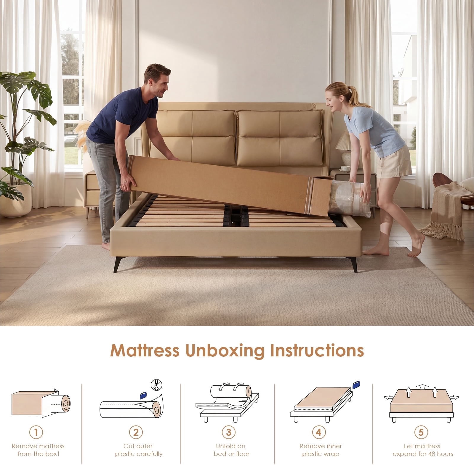 NNSNG 12" Twin Mattress in a Box,Memory Foam Mattress with Motion Isolation, Medium Firm, Pressure Relief for Bedroom,White