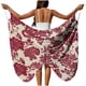 thumbnail image 1 of TaTaai Women's Solid Color Butterfly Beach Cover Up Wrap Skirt with Tie Waist Sheer Chiffon Long Dress Lightweight Sarong for Swimwear Vacation Pool Party All Season Wear Gift, 1 of 9
