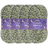JubileeYarn Chunky Melody Yarn - 100g/Skein Bulky Wool Blend - Lake Front - 4 Skeins